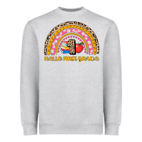 Heather Grey back to school rainbow hello first grade Heavyweight Sweatshirt - AdoDesignShop