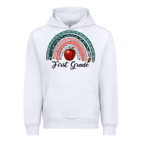 White first grade rainbow Urban Hoodie - RanaPortraitStore