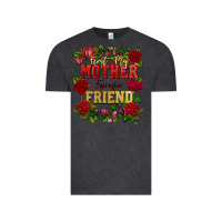 Vintage Black First my mother forever my friend Mother's Day Vintage Tee - FaDigitalArtStudio