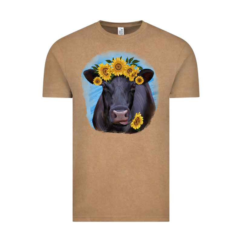Black Angus With Sunflower Vintage Tee by Jasminsmagicworld | Teevron