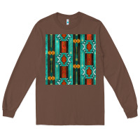 Chestnut native american aztec seamless pattern 5 Long Sleeve Tee - BundleAndBundleShop