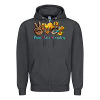 Smoke peace love country cowhide cowboy hat Zipper Hoodie - AdoDesignShop