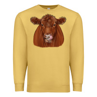Antique Gold red angus Premium Sweatshirt - JahusDesignShop