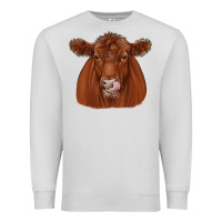Dove Grey red angus Premium Sweatshirt - JahusDesignShop
