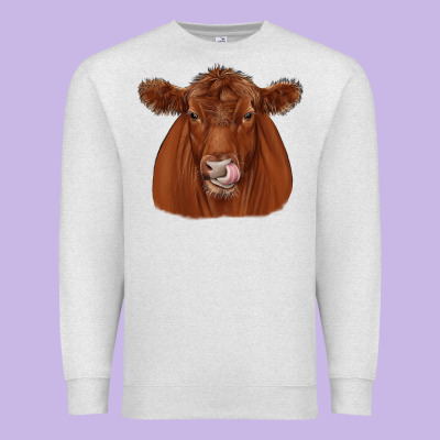 Red Angus Premium Sweatshirt Designed By Jahusdesignshop