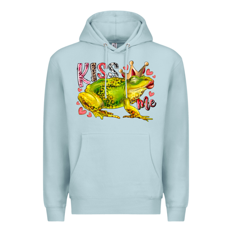 Kiss Me Frog Premium Hoodie by RacoonDesign | Teevron