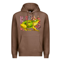Chestnut kiss me frog Premium Hoodie - RacoonDesign