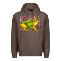 Coffee kiss me frog Premium Hoodie - RacoonDesign
