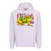Lilac kiss me frog Premium Hoodie - RacoonDesign
