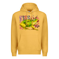 Mustard kiss me frog Premium Hoodie - RacoonDesign