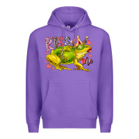Purple kiss me frog Premium Hoodie - RacoonDesign