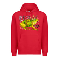 Red kiss me frog Premium Hoodie - RacoonDesign