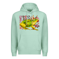 Seafoam kiss me frog Premium Hoodie - RacoonDesign