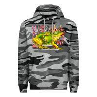 Slate Camo kiss me frog Premium Hoodie - RacoonDesign