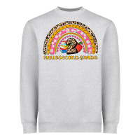 Heather Grey back to school rainbow hello second grade Heavyweight Sweatshirt - AdoDesignShop