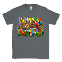 Charcoal Heather Mama bear Autism Classic Tee - CowGirlArtShop