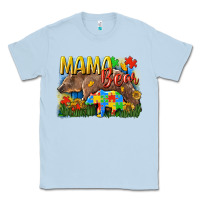 Dusty Blue Mama bear Autism Classic Tee - CowGirlArtShop