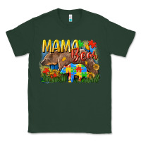 Sports Green Mama bear Autism Classic Tee - CowGirlArtShop