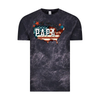 Cloud Black all american papa Vintage Tee - FaDigitalArtStudio
