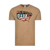 Vintage Coffee all american papa Vintage Tee - FaDigitalArtStudio