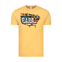 Vintage Mustard all american papa Vintage Tee - FaDigitalArtStudio