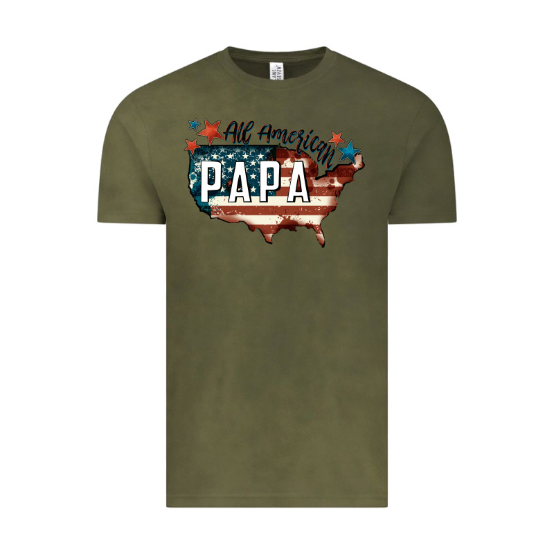 All American Papa Vintage Tee by FaDigitalArtStudio | Teevron