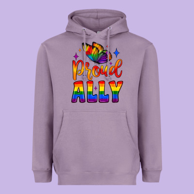 Proud Ally Heavyweight Hoodie Designed By Jahusdesignshop