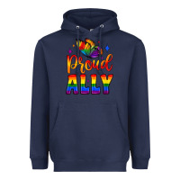 Navy proud ally Heavyweight Hoodie - JahusDesignShop