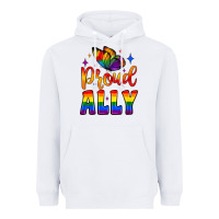 White proud ally Heavyweight Hoodie - JahusDesignShop