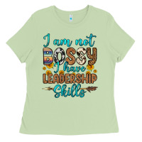 Matcha i am not bossy i have leadership skills Ladies Tee - OliviaCreatesArt