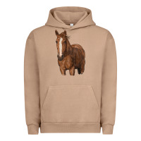 Pigment Burro brown horse Urban Hoodie - RanaPortraitStore