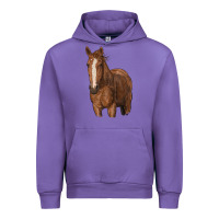 Tulip brown horse Urban Hoodie - RanaPortraitStore