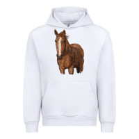 White brown horse Urban Hoodie - RanaPortraitStore