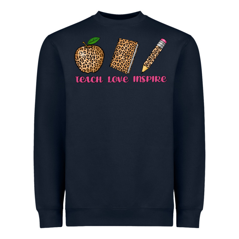 Teach Love Inspire Leopard Heavyweight Sweatshirt by AdoDesignShop | Teevron