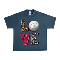 Midnight Navy love volleyball Urban Heavy Tee - FaDigitalArtStudio