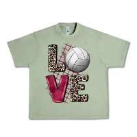 Oil Green love volleyball Urban Heavy Tee - FaDigitalArtStudio