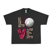 Pigment Black love volleyball Urban Heavy Tee - FaDigitalArtStudio