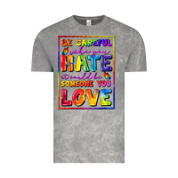 Cloud Rock Be careful who you hate it could be someone you Vintage Tee - FaDigitalArtStudio