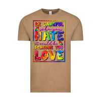Vintage Coffee Be careful who you hate it could be someone you Vintage Tee - FaDigitalArtStudio