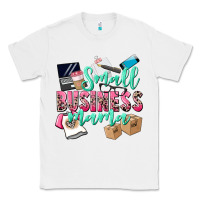 White Small Business Mama Classic Tee - CowGirlArtShop