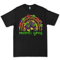 Black Mardi Gras rainbow and masks Premium Tee - HowdyJamesFarm