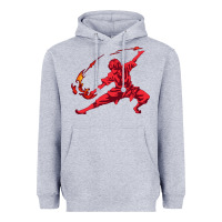 Heather Grey zuko Heavyweight Hoodie - DesigneFamous