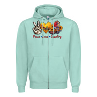 Seafoam peace love country american texas flag boots Zipper Hoodie - AdoDesignShop