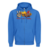 True Royal peace love country american texas flag boots Zipper Hoodie - AdoDesignShop