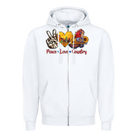 White peace love country american texas flag boots Zipper Hoodie - AdoDesignShop