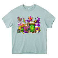 Arona mardi gras coffee cups cowgirl Heavy Core Tee - CowGirlArtShop