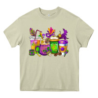 Mossy mardi gras coffee cups cowgirl Heavy Core Tee - CowGirlArtShop