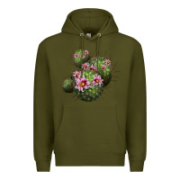 Army Green arizona fishhook cacti Premium Hoodie - LillyAllenDesigns