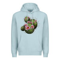 Blue Mist arizona fishhook cacti Premium Hoodie - LillyAllenDesigns
