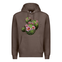 Coffee arizona fishhook cacti Premium Hoodie - LillyAllenDesigns